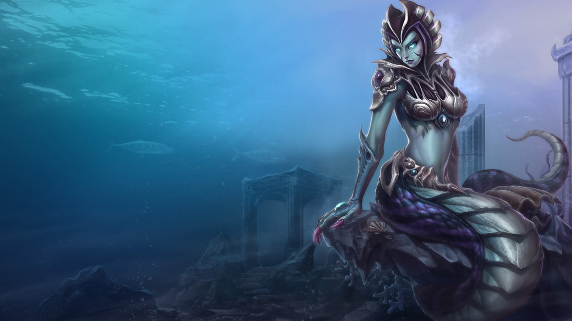 Siren Cassiopeia Chinese Wallpaper - LeagueSplash